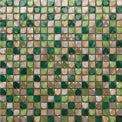 Стилни мозаечни плочки от метал SEVEN GREEN MOSAICO от CIFRE (Испания)